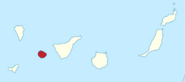 Spain Canary Islands location map La Gomera