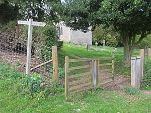 Tapsel gate at Coombes Church, West Sussex