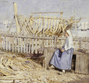 The Boat Builder's Yard, Cancale, Brittany RMG BHC4184f
