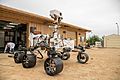 The full-scale engineering model of NASA's Perseverance rover, OPTIMISM Rover