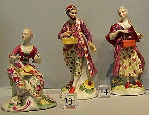 Three Derby Figures in DIA 1758