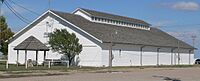 Trego County fairgrounds exhibit bldg from SW 1