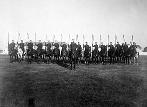 Troop front Canadian Mounted Rifles with 2nd Contingent, South Africa No 15118a (HS85-10-11351) (trimmed)