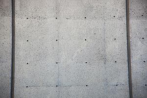 Unused cladding holes - east facade - J Edgar Hoover Building - Washington DC - 2012