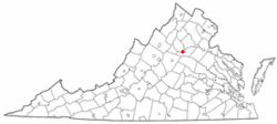 Location of Orange, Virginia