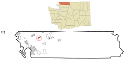 Location of Everson, Washington