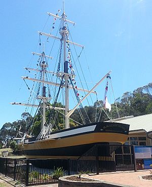 1986 Replica of HMS Lady Nelson at Mount Gambier