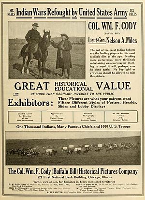 Ad for 1914 silent film The Indian Wars Refought.jpg