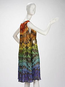 Alexander McQueen chiffon dress with butterfly print, Spring-Summer 2008 02
