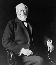 Andrew Carnegie, three-quarter length portrait, seated, facing slightly left, 1913