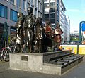 Berlin, Mitte, Dorothea-Schlegel-Platz, Denkmal Züge in das Leben, Züge in den Tod 1938-1945