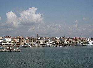 Cambrils as seen from the sea