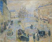 Camille Pissarro - Boulevard de Rochechouart, 1880. Pastel, Sterling and Francine Clark Art Institute
