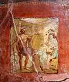 Casa di sirico, triclinium, 09 teti e vulcano