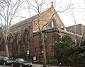 Christ Church & Holy Family Church Brooklyn from Kane Street