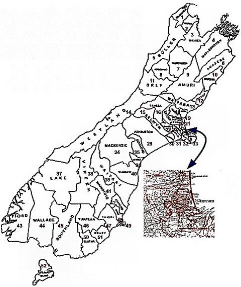 Counties map SI