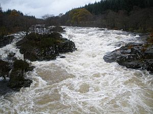 Eas Urchaidh waterfall on the River Orchy - geograph.org.uk - 1554077