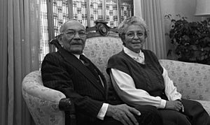 Former Ann Arbor, Michigan, Mayor Albert Wheeler and wife, Emma Wheeler, at home. (15249853444)