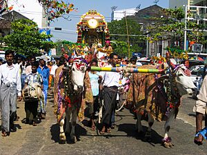 Hindu temple procession cart, Yangon