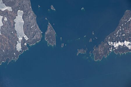 ISS067-E-7704 Islands between Manitoulin Island and the Bruce Peninsula
