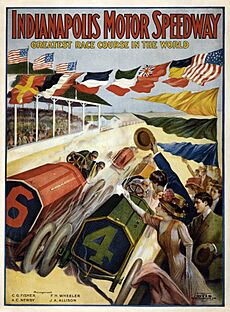 Indianapolis Motor Speedway - Otis Lithograph Co. border edit