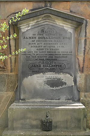 James Donaldson's grave, St John's Churchyard, Edinburgh