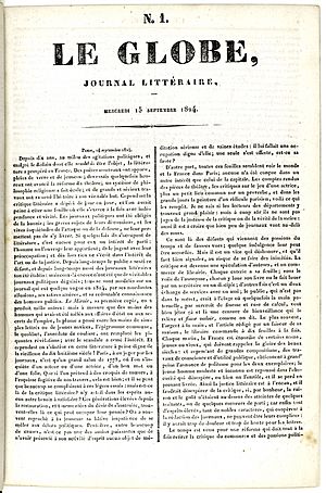Le Globe-journal littéraire 15 sept 1824