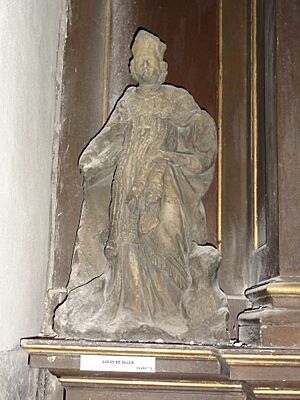 Liessies (Nord, Fr) église, statue Louis de Blois