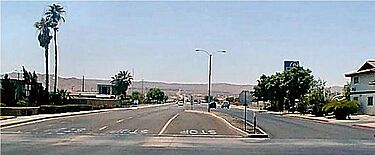 Looking south in Ridgecrest, CA