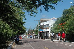 Main street, Puerto Ayora, Santa Cruz, Galapagos - panoramio.jpg