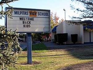Milpitas High School billboard