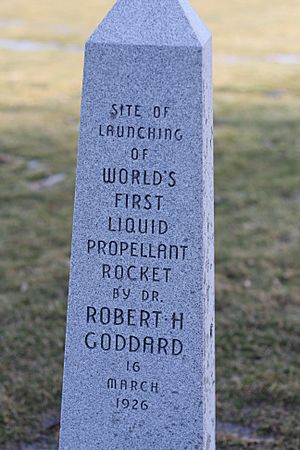 Monument for Robert H. Goddard's First Rocket Launch 16 Mar 1969