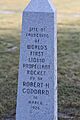 Monument for Robert H. Goddard's First Rocket Launch 16 Mar 1969