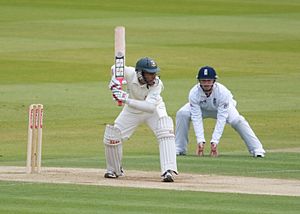 Mushfiqur Rahim batting against England at Lords in 2010, cropped