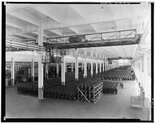 Neg. No. F-70D, Apr 13, 1930, INTERIOR-WAREHOUSE, 1ST FLOOR ENGINE STORAGE - Ford Motor Company Long Beach Assembly Plant, Assembly Building, 700 Henry Ford Avenue, Long Beach HAER CAL,19-LONGB,2-A-63