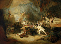 Nelson Boarding the 'San Josef' at the Battle of Cape St Vincent, 14 February 1797 RMG BHC0492f