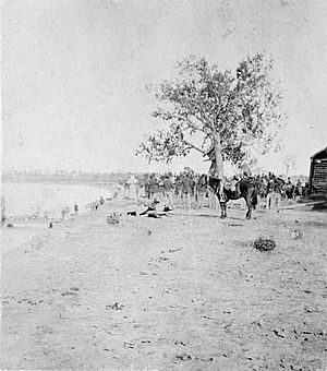 Nez Perce prisoners at Tongue River Cantonment-1877
