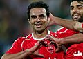 Norouzi celebrating his goal