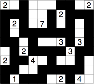 Nurikabe example1soln