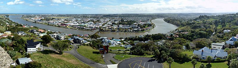 Panorama Wanganui from Durie Hill, April 2012
