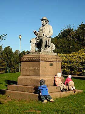 Peter Christen Asbjørnsen monument in Oslo