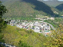 Pineville, as seen from atop Pine Mountain