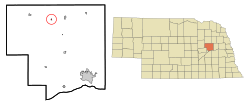 Location of Cornlea, Nebraska