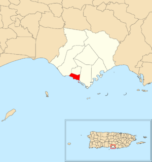Location of Playa within the municipality of Santa Isabel shown in red