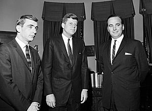 President John F. Kennedy Visits with Rupert Murdoch, Publisher of News Ltd. of Australia