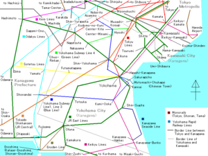 Railways around Yokohama-Kawasaki