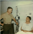 Randy Norfleet with USMC commandant, 1995