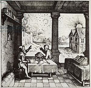 Robert Fludd's An Astrologer Casting a Horoscope 1617