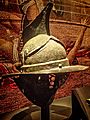 Roman gladiator helmet found in the gladiator barracks in Pompeii 1st century CE