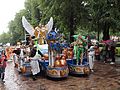 Samba wagon from Império do Papagaio at Helsinki Samba Carnaval 2016